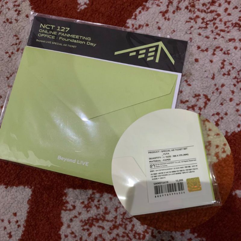 AR TICKET YUTA - NCT 127 FOUNDATION FANMEETING