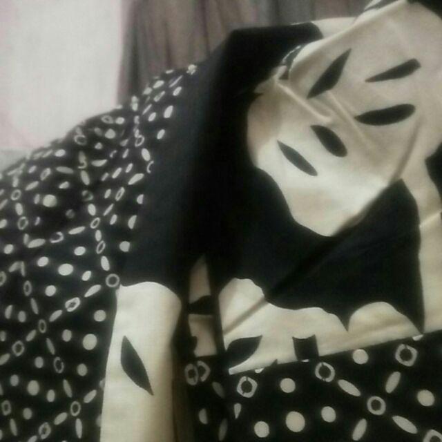 Atasan Blouse Batik Wanita Lengan Panjang Katun Stretch, 242 Ade#