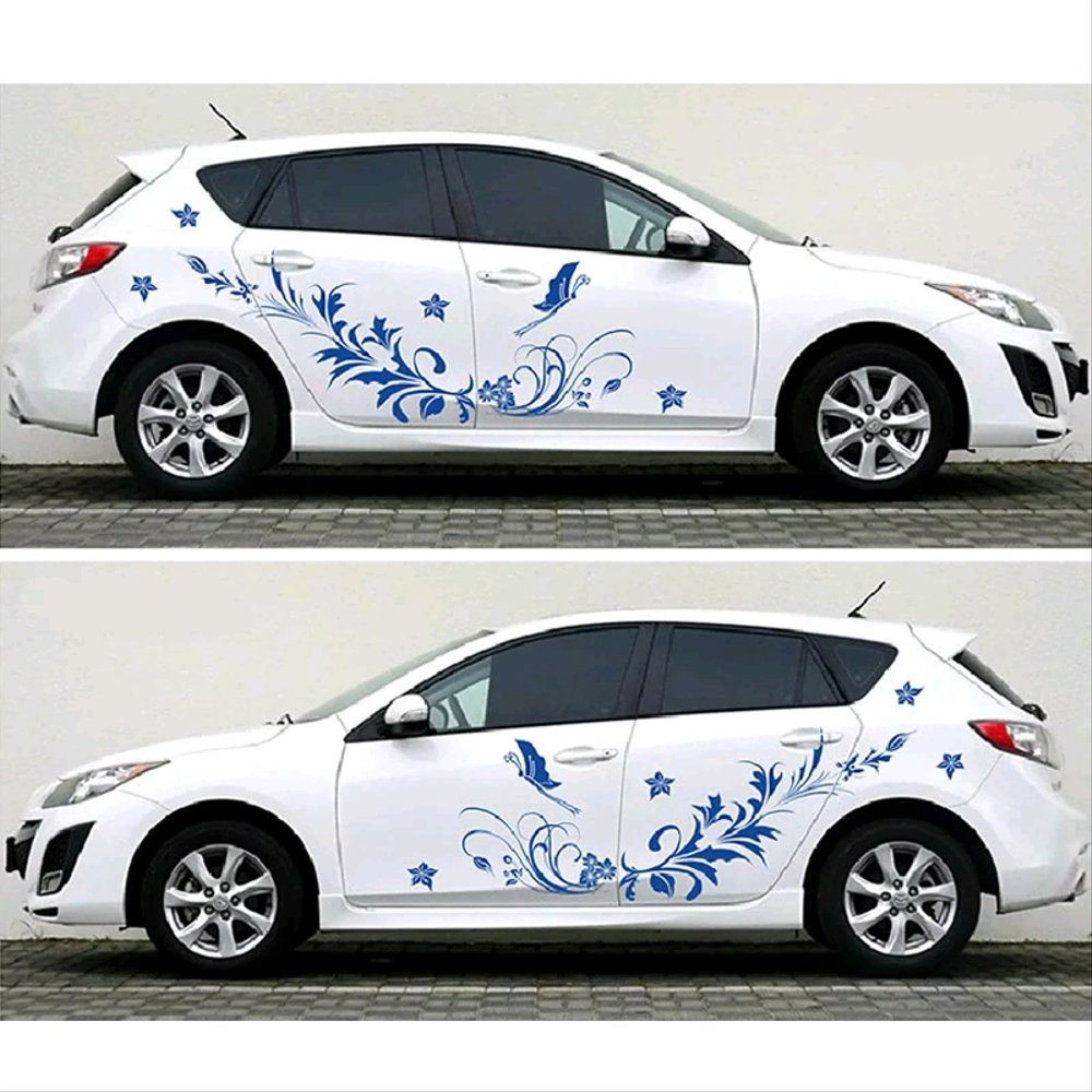 stiker batik bunga stiker mobil all mobil honda jazz xenia avanza calya dll