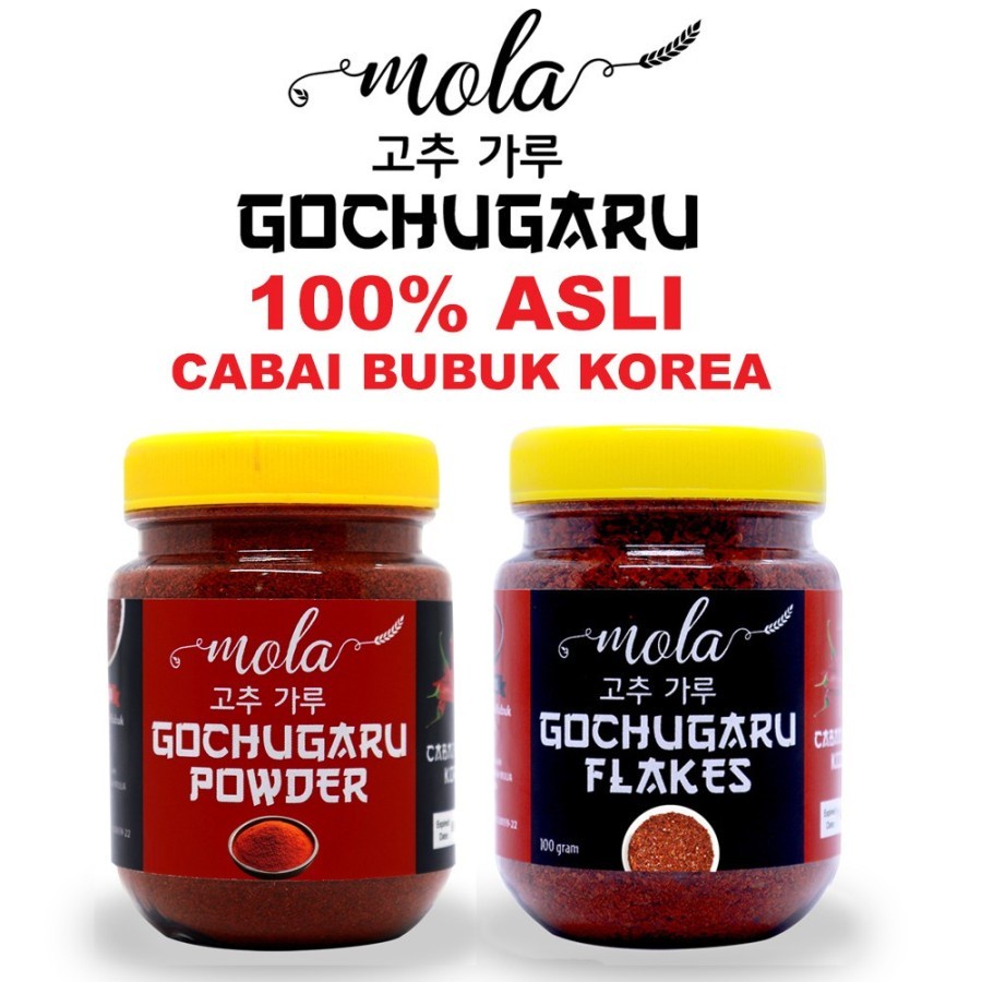 

Mola Gochugaru Cabai bubuk Korea Powder (bubuk) / Flake (kasar) 100% Original Halal