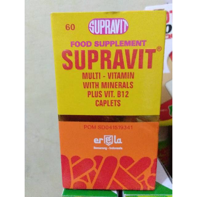 Supravit vitamin c 500mg 60 capsul dan mineral untuk meningkatkan daya tahan tubuh #original