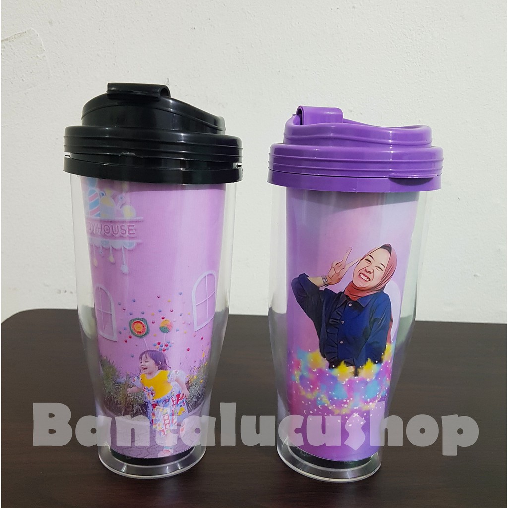 Tumbler Minum Botol Minum Custom Foto Lucu Cocok Untuk Kado Proses Sehari