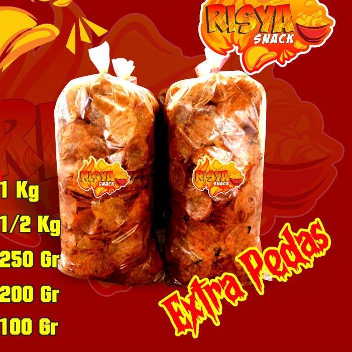 

⚡COD⚡ Keripik kaca 1kg/Extra Pedas Daun Jeruk