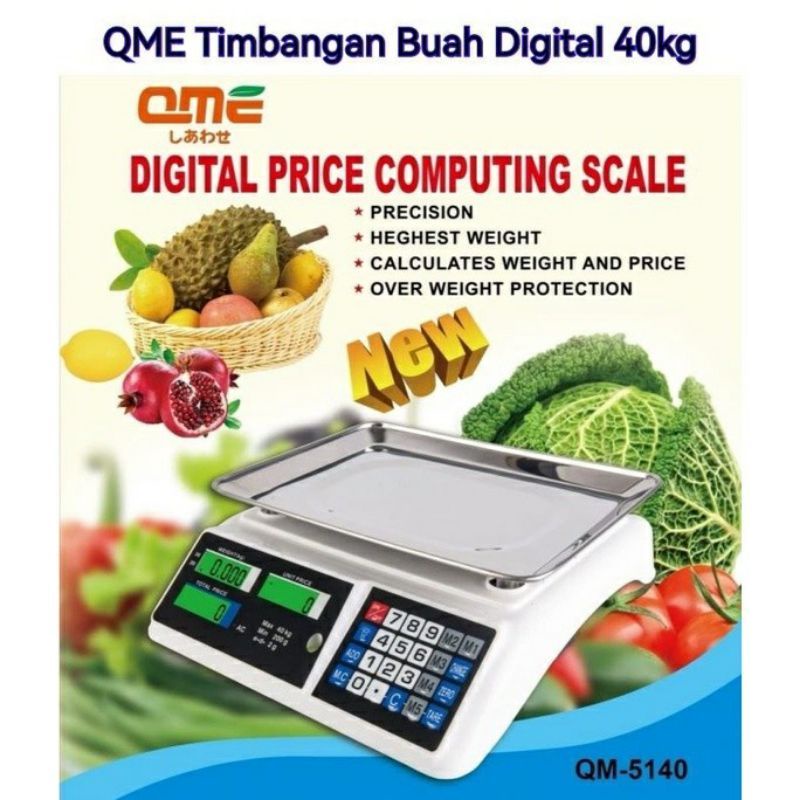 Timbangan,  Buah  , Laundry , Sayur , Digital  40kg