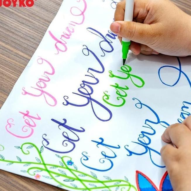 

Color Brush Pen / Pena Kuas Warna Joyko CLP-06 / 12 Warna / Color
