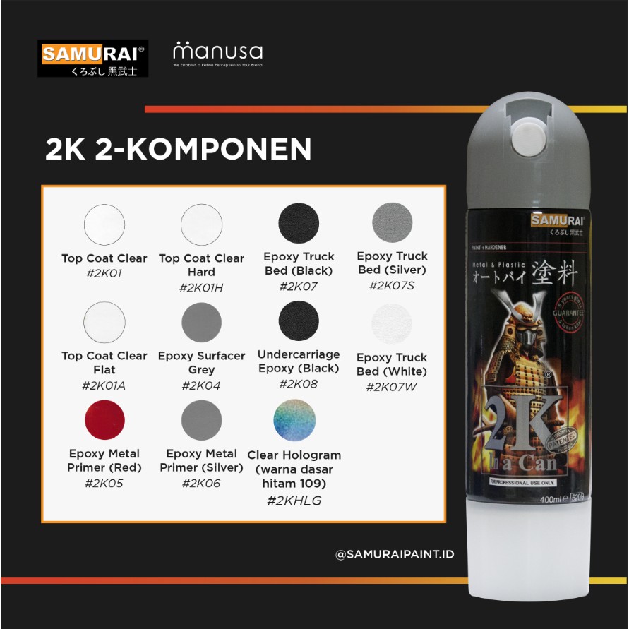 Alternatif  2K-omponen 400ml Samurai Paint