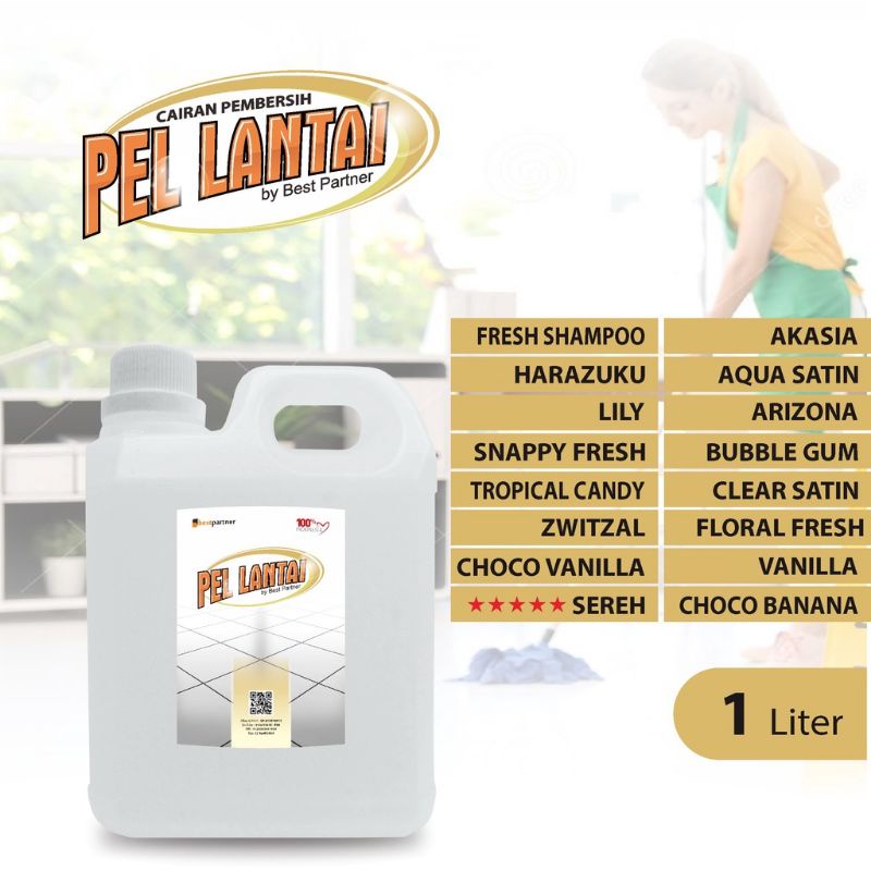 Super pell pembersih lantai aneka aroma segar kemasan jurigen 1 liter