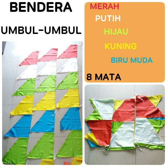 Bendera umbul umbul 17 agustus 1945 umbul umbul polos 8 mata
