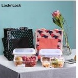 Lock n lock lunch stackable oven glass container lunch box kaca