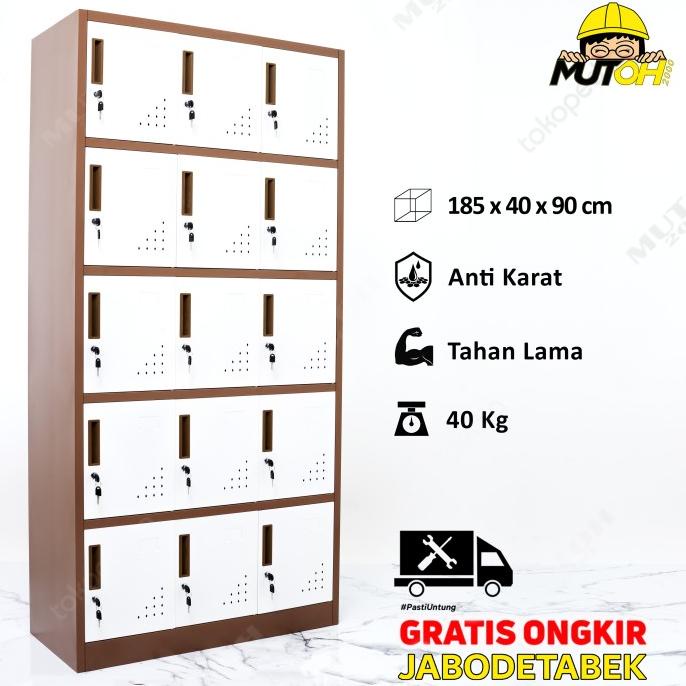 

BARU! Loker besi Locker Besi 15 Pintu