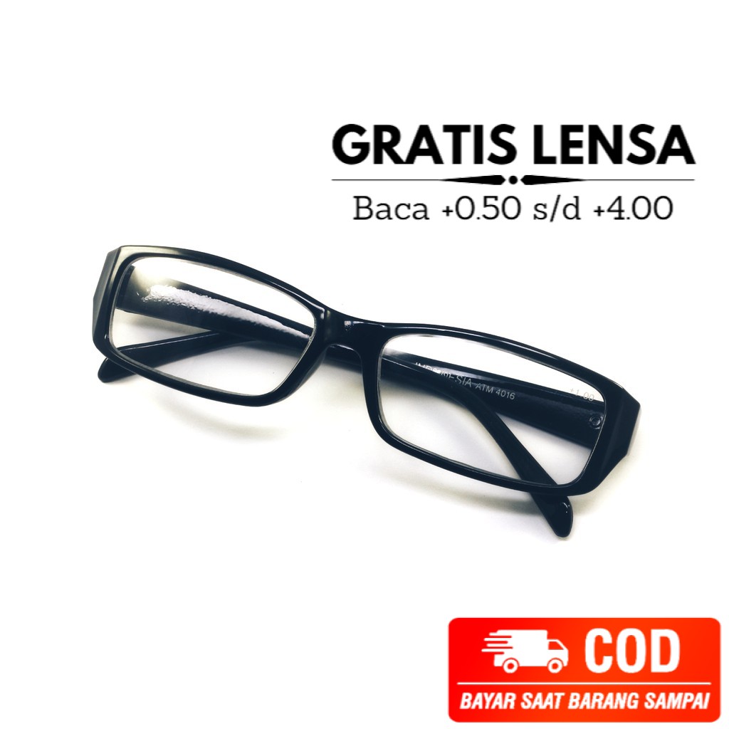 Kacamata Baca Plus Wanita Pria Kaca Mata Lensa Dekat