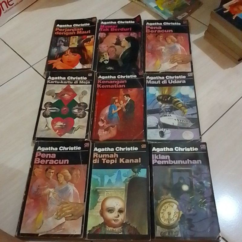 NOVEL MISTERI AGATHA CHRISTIE,BEKAS, ORIGINAL