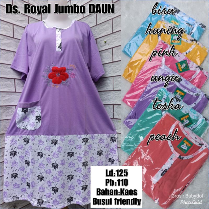 daster kaos jumbo size/baju tidur jumbo size