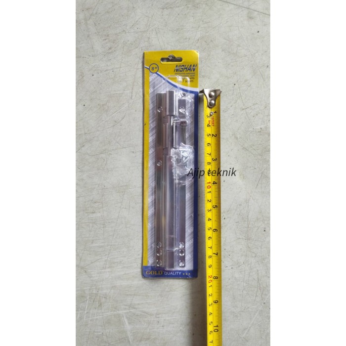 Grendel pintu slot pintu stainless 6 inch Grendel press 6" murah bagus