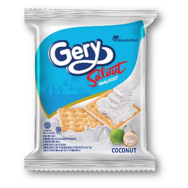 

Gery Saluut Malkist Salut Krim Kelapa dengan Tabur Kelapa Coconut Murah 19gr
