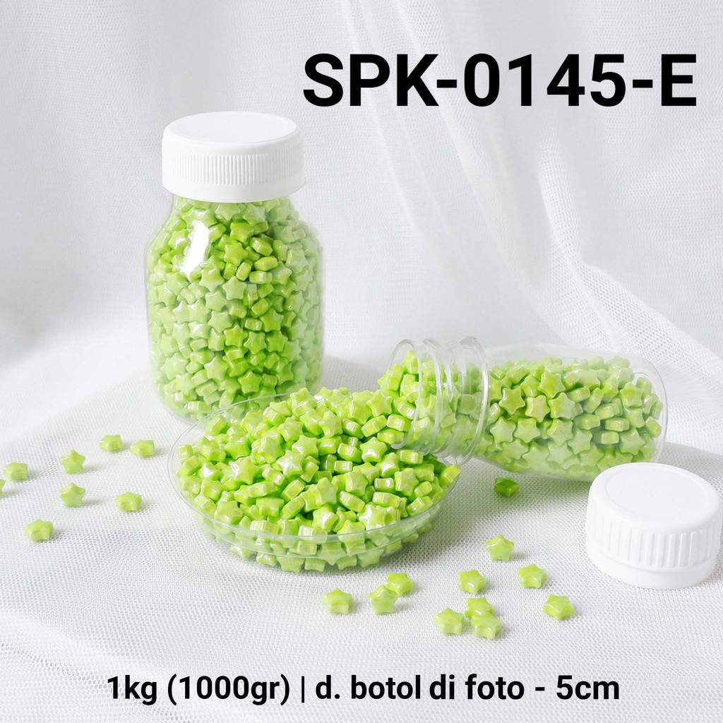 

SPK-0145-E Sprinkles sprinkle sprinkel 1kg 1 kilo bintang star hijau yamama baking grosir murah sprinkles cake dekorasi mutiara trimit decoration story sprinklestory sprinklesstory sprinkle story yamama baking