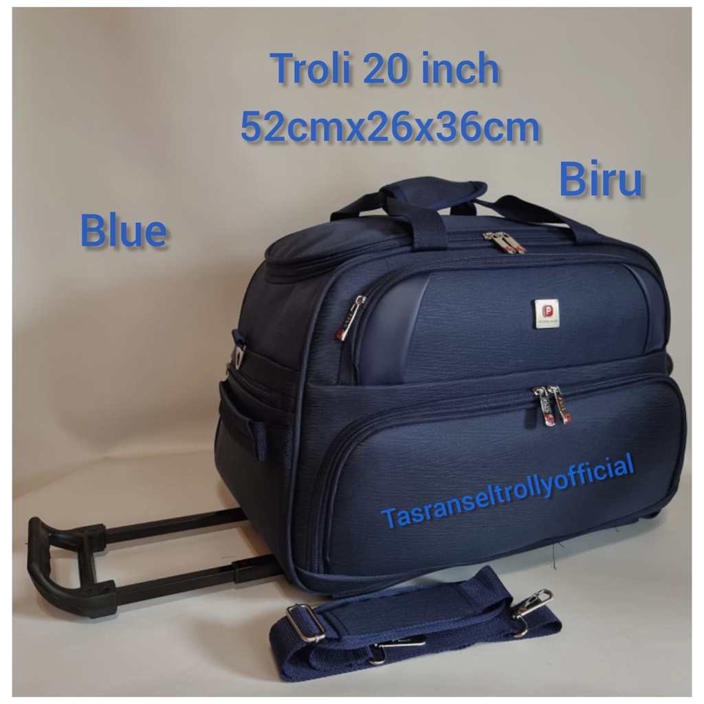 Tas Pakaian Troli Polo Interclub 52cmx26x36cm ukuran medium original8