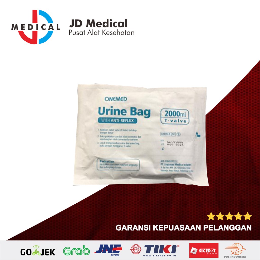 URINE BAG ONEMED / URINE BAG 2000CC ONEMED / BAG VALVE / KANTONG URINE