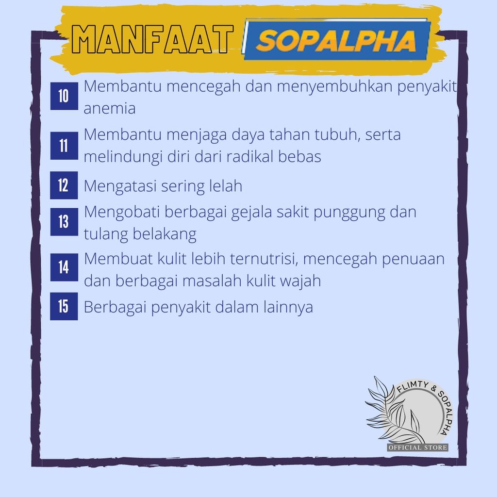 SOPALPHA Minuman Kesehatan Suplemen Daya Tahan Tubuh Obat Herbal Diabetes Kolesterol Jantung BPOM