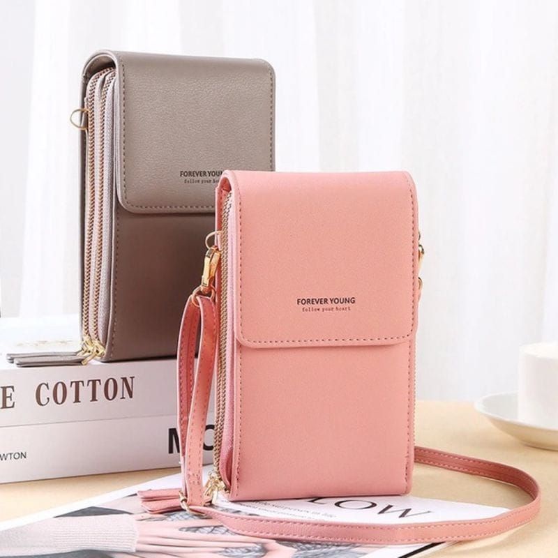 Tas hp tas selempang wanita dompet hp bahan miniso terbaru quality new stylis