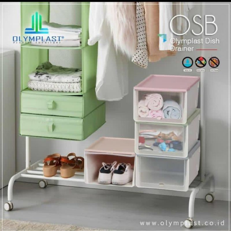 Olymplast OSB storage box rak sepatu serbaguna plastik