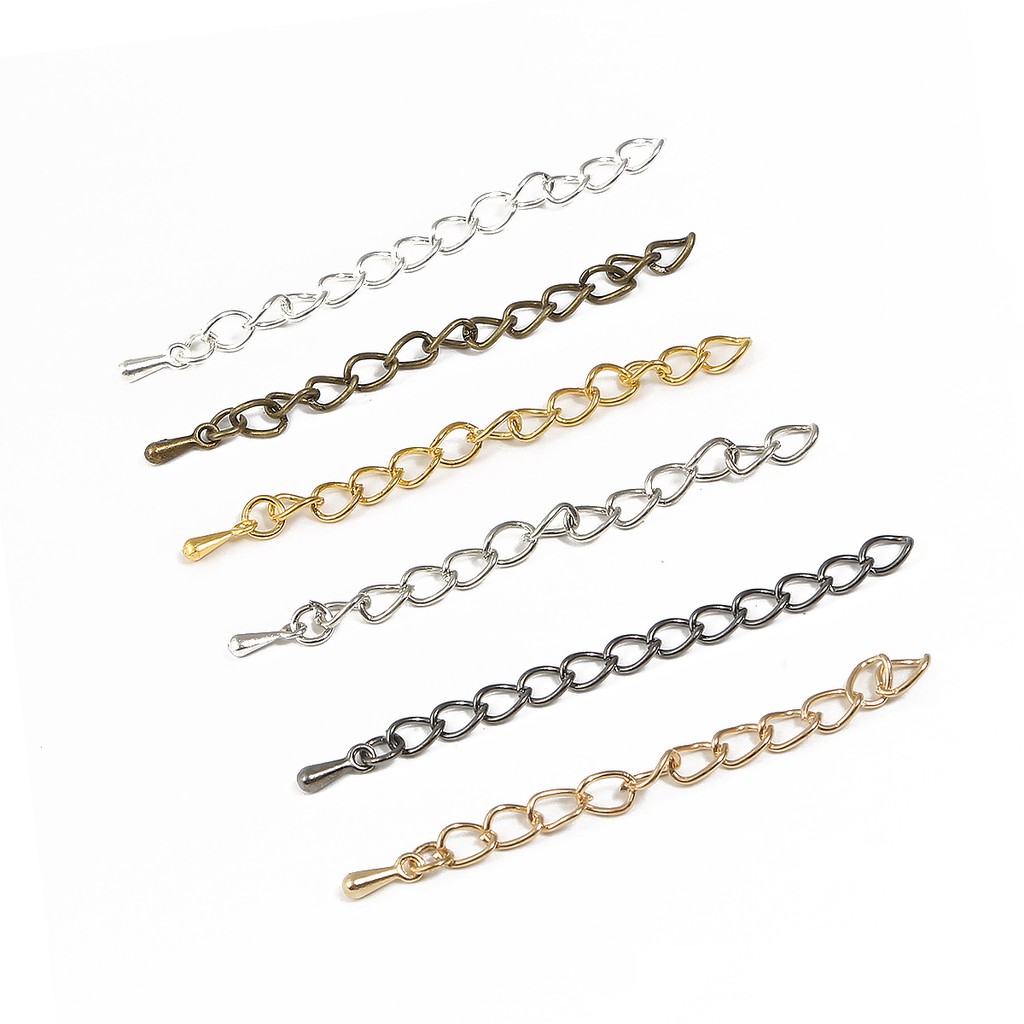 10pcs Extender Kalung Gelang 6 Warna Untuk Membuat Perhiasan