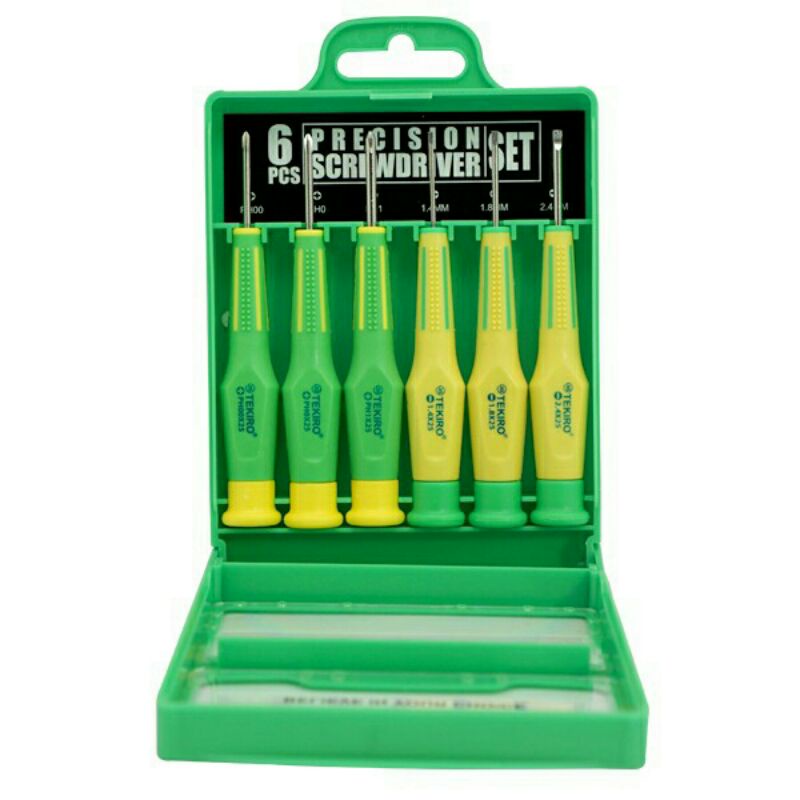 TEKIRO OBENG PRESISI KACA MATA/HP/JAM / PRECISION SREWDRIVER SET 6 PCS / OBENG JAM / OBENG HP / OBEN