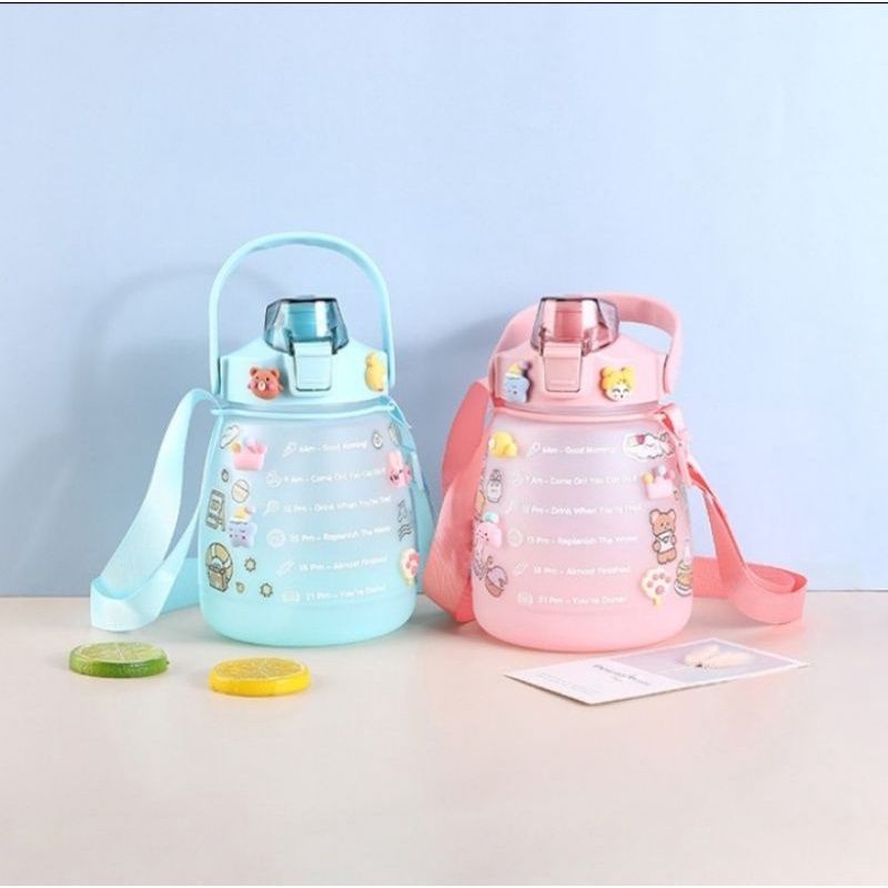 Botol Minum 1.3 Liter/ 1 Liter Motivasi Anak Sekolah / Botol Minum Anak Viral