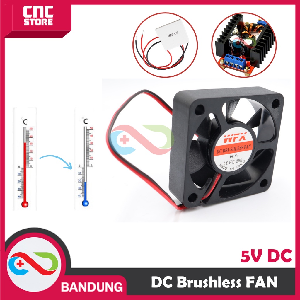 MINI FAN DC BRUSHLESS 5V 5x5x1CM KIPAS PENDINGIN 5CM FAN 5V 5 CM