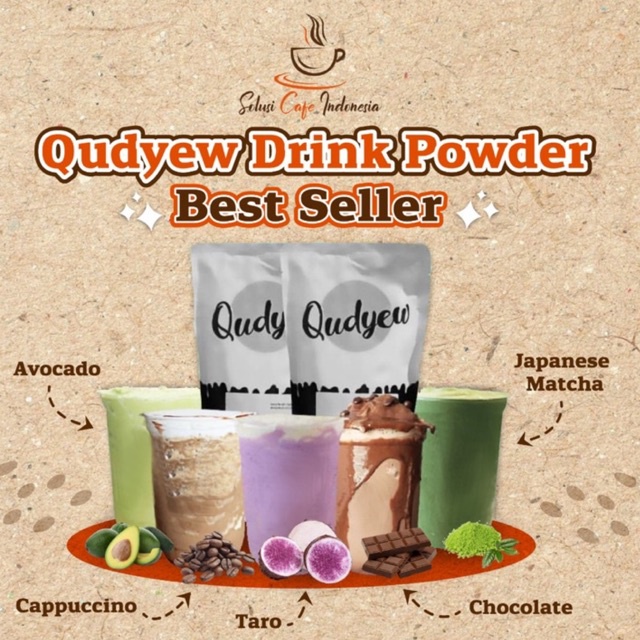

QUDYEW 1 KG BUBUK MINUMAN IMPORT TAIWAN ALL VARIANTS MATCHA RED VELVET THAI TEA TARO HOJICHA