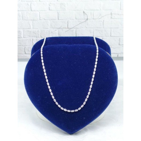 KALUNG PERAK ASLI SILVER 925 LAPIS EMAS/KALUNG RANTAI KAPSUL UKIR(CEWE/COWO) /ASLI SILVER/FASHION