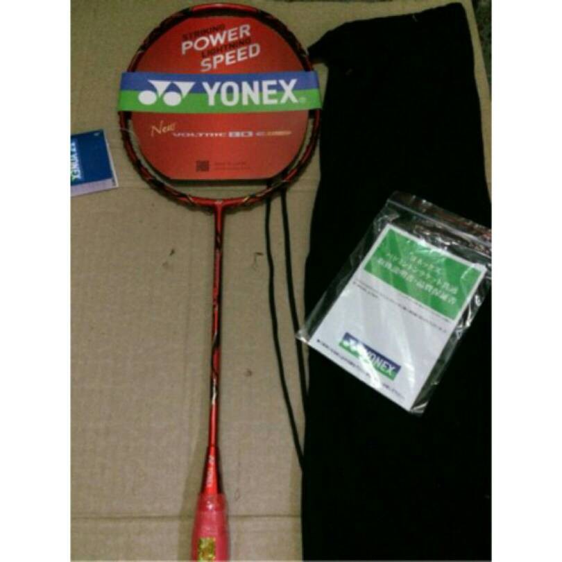 Raket Badminton Yonex Voltric 80 Grade Original tarikan sampai 30lbs