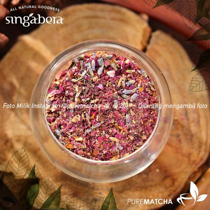 

[[BISA COD]] Singabera - Petals of Aruna 100gr Rose Lavender Artisan Tea Premium PRODUK TERBATAS