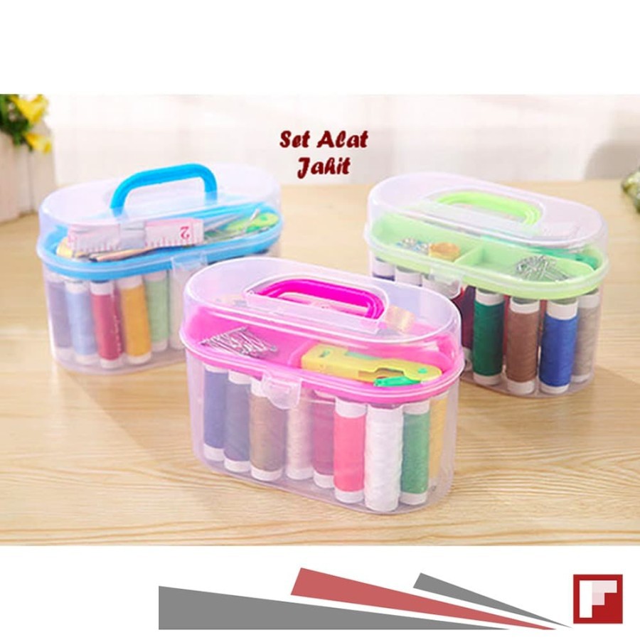 Jual ALAT JAHIT SET Box SEWING SET KIT [KOMPLIT] Shopee Indonesia