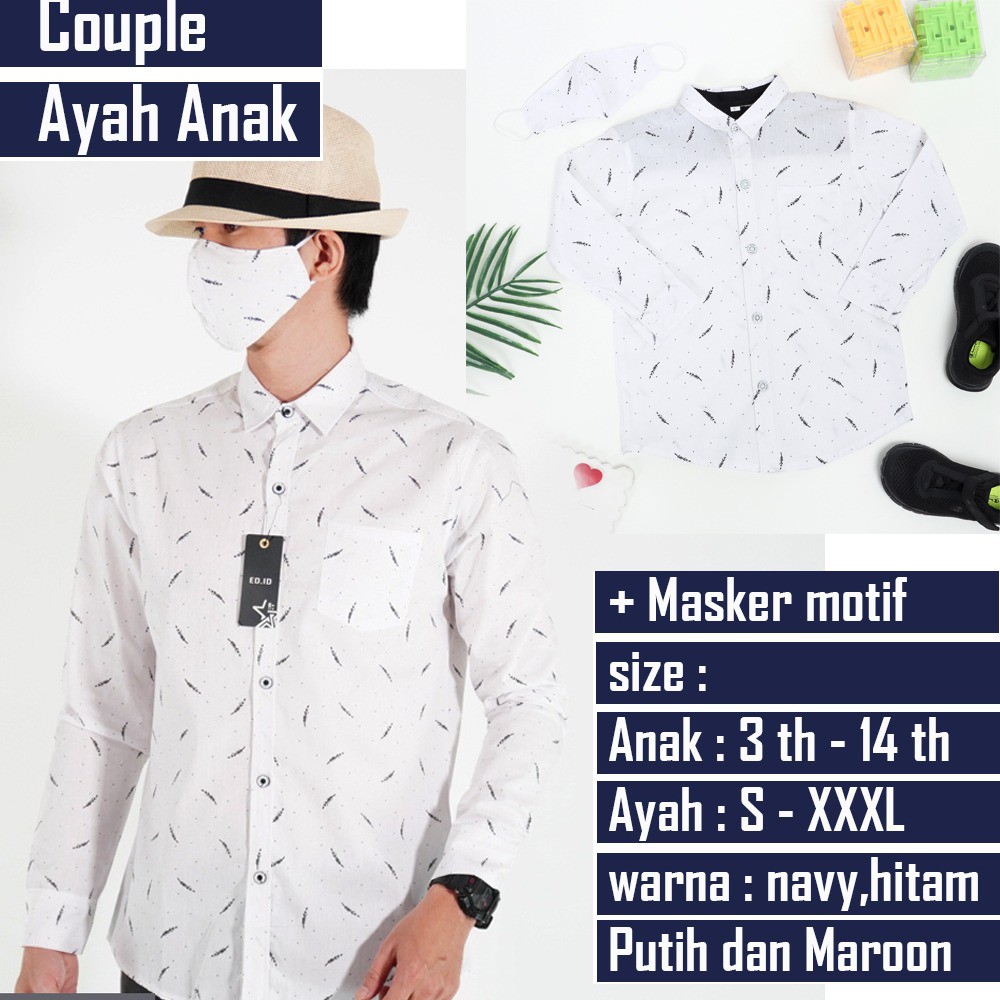 AmsPro Cople ayah anak cowok couple kondangan couple keluarga couple ayah anak 015tomi Putih