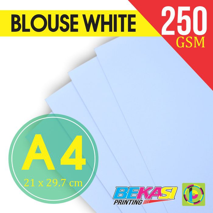 

Order Langsung Kertas Karton BW / Blouse White 250 gram A4 (297x210 mm) Limited
