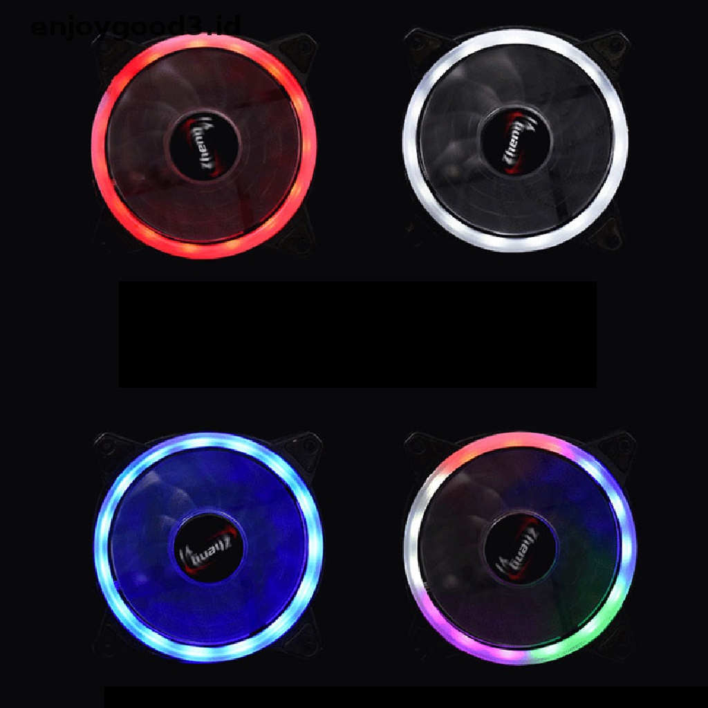 12cm Kipas Pendingin Led Rgb Dc 12v Brushless Untuk Komputer Pc