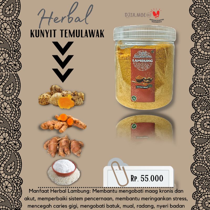 

Herbal Lambung/ Herbal ekstrak Kunyit Temulawak Bentuk Jar