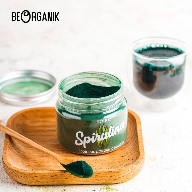 MASKER BUBUK SPIRULINA / BUBUK SPIRULINA / SPIRULINA BUBUK / SPIRULINA POWDER / SPIRULINA MASK / BEO