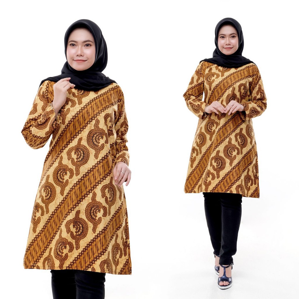 TUNIC BATIK WANITA MOTIF SIDOMUKTI