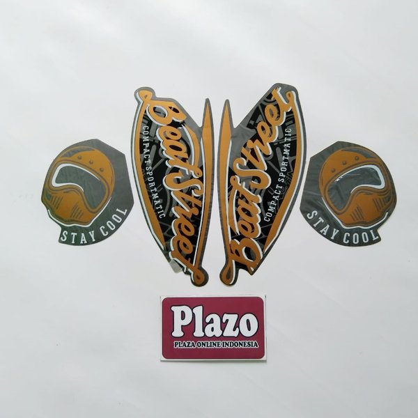 Striping Motor Honda Beat Street 2018 Abu Doff