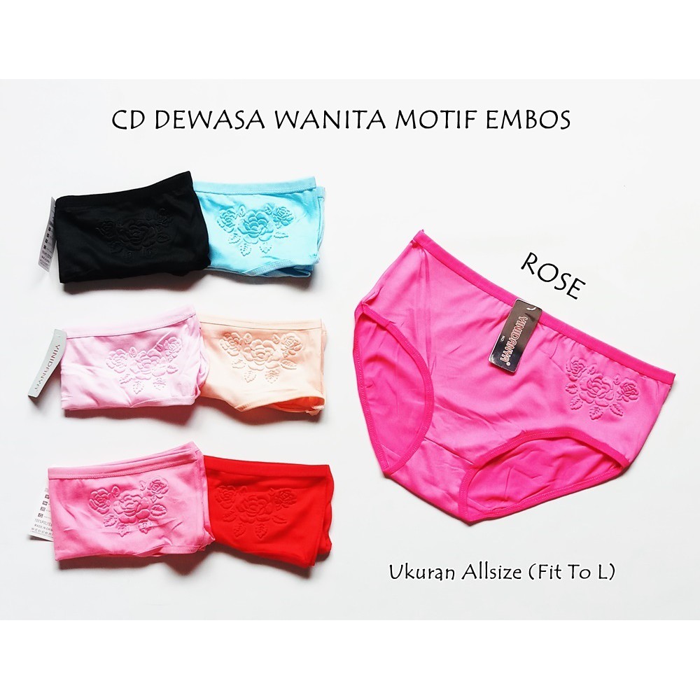 - Satuan - Celana Dalam ABG / Anak Perempuan Embos &amp; Renda