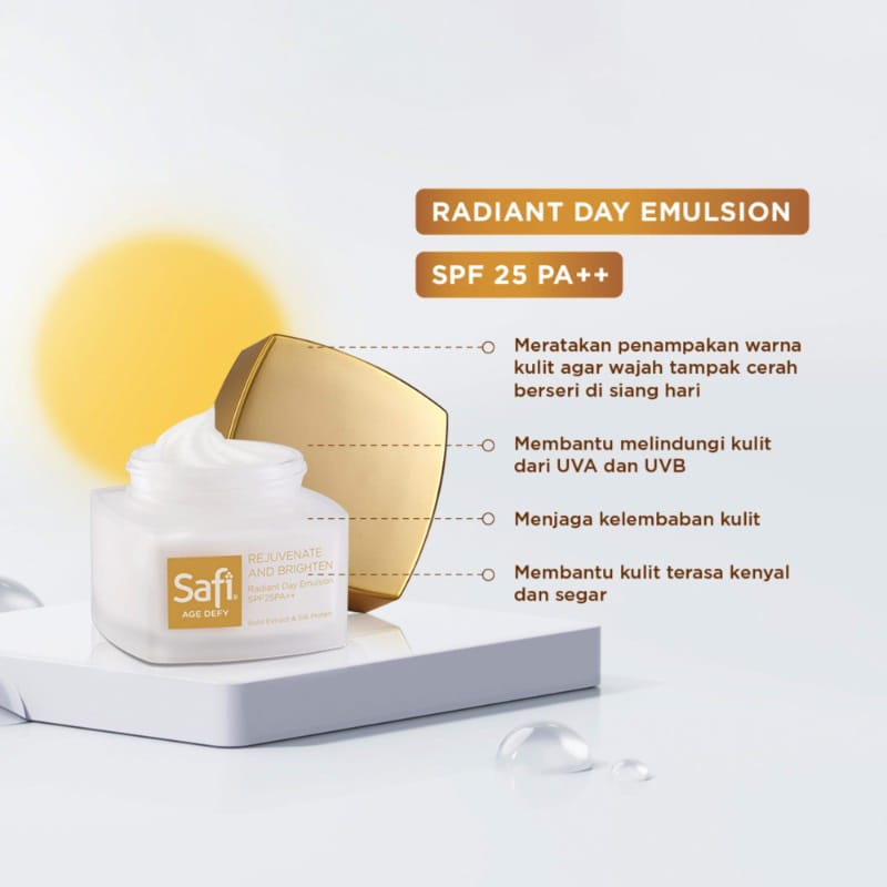 SAFI AGE DEFY RADIANT DAY EMULSION SPF25PA ++ 25GR