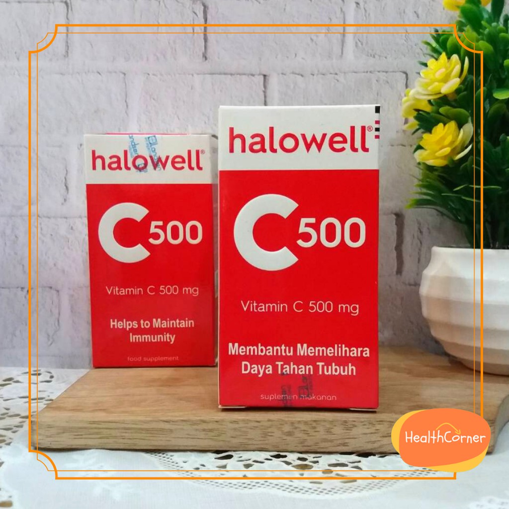 Halowell Vitamin C 500mg 30 Tablets ED 08/2023