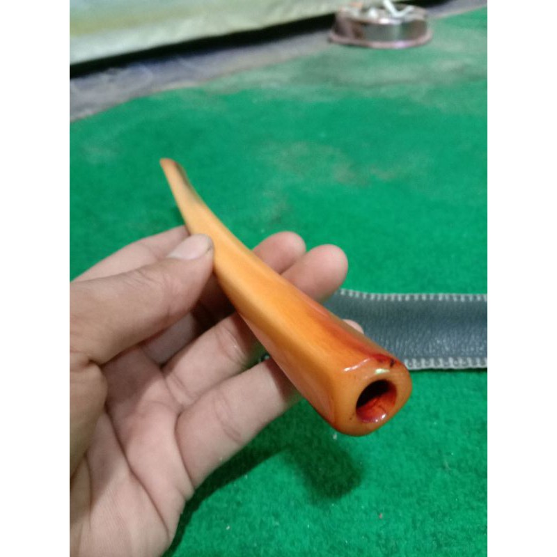 PIPA ROKOK GADING LOKAL ASLI ALAT SEDOT GURIH LAWAS TUA LENGKUNG G4D1NG ASLI