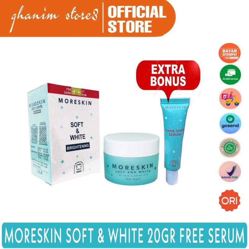 Moreskin Soft White Brigtening 20ml Free Moreskin Dark Spot Serum / Serum Moreskin / Moreskin Serum 