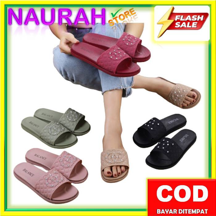 SANDAL WANITA BALANCE 956 26 SLOP OC PERMATA ORIGINAL LENTUR CANTIK SENDAL BARU BLC 956-26 NICE