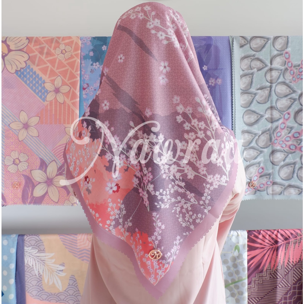 Hijab Voal Shiny by nawraa.indonesia, Sakura Series - Dusty Pink