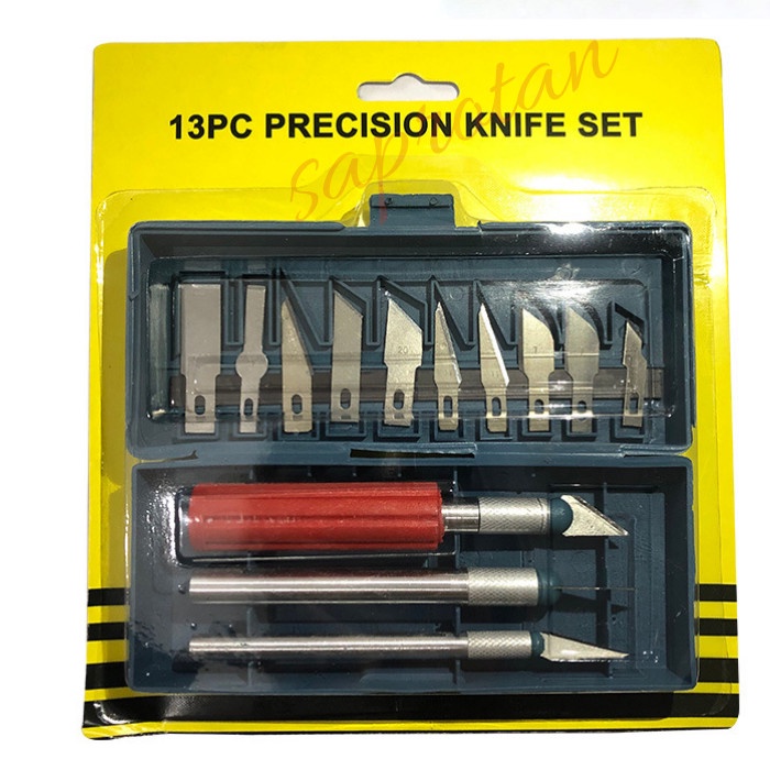 

UKIR-ALAT- 13 IN 1 CRAFTING ART CARVING KNIFE PISAU UKIR SAYAT BONSAI BUAH KELAPA -ALAT-UKIR.