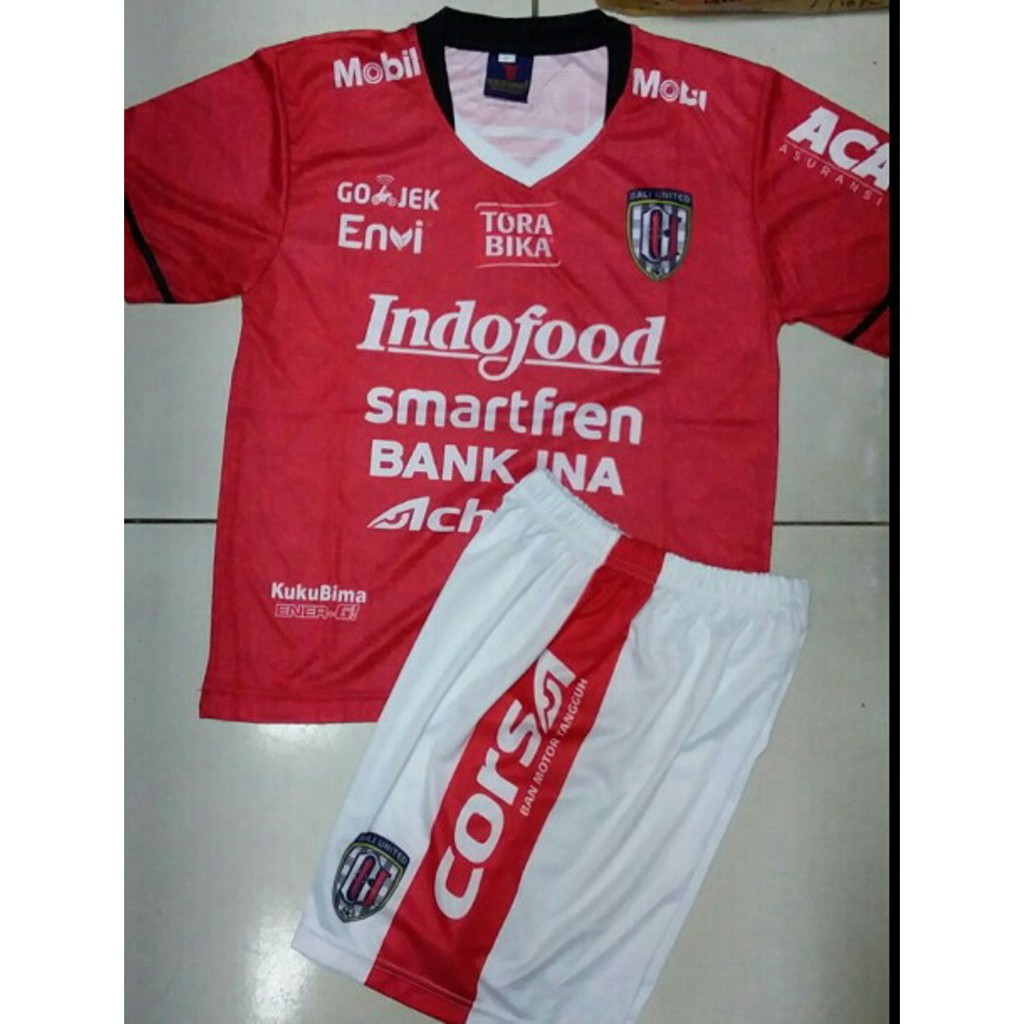 Jual Jersey Bola Kids Bali United Home 2018 Baju Bola Bali United Anak anak Multisport Diskon